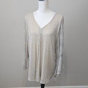 Alfani Silver Shimmer Blouse